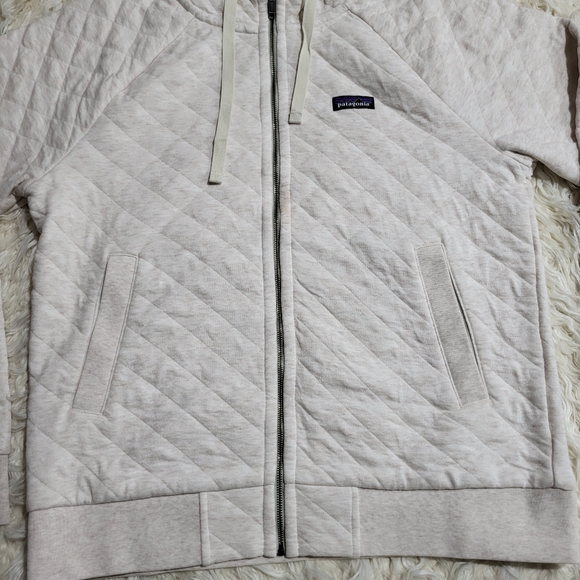 Patagonia Organic Cotton Quilt Hoodie - Light Pink Size Medium - Picture 4 of 12